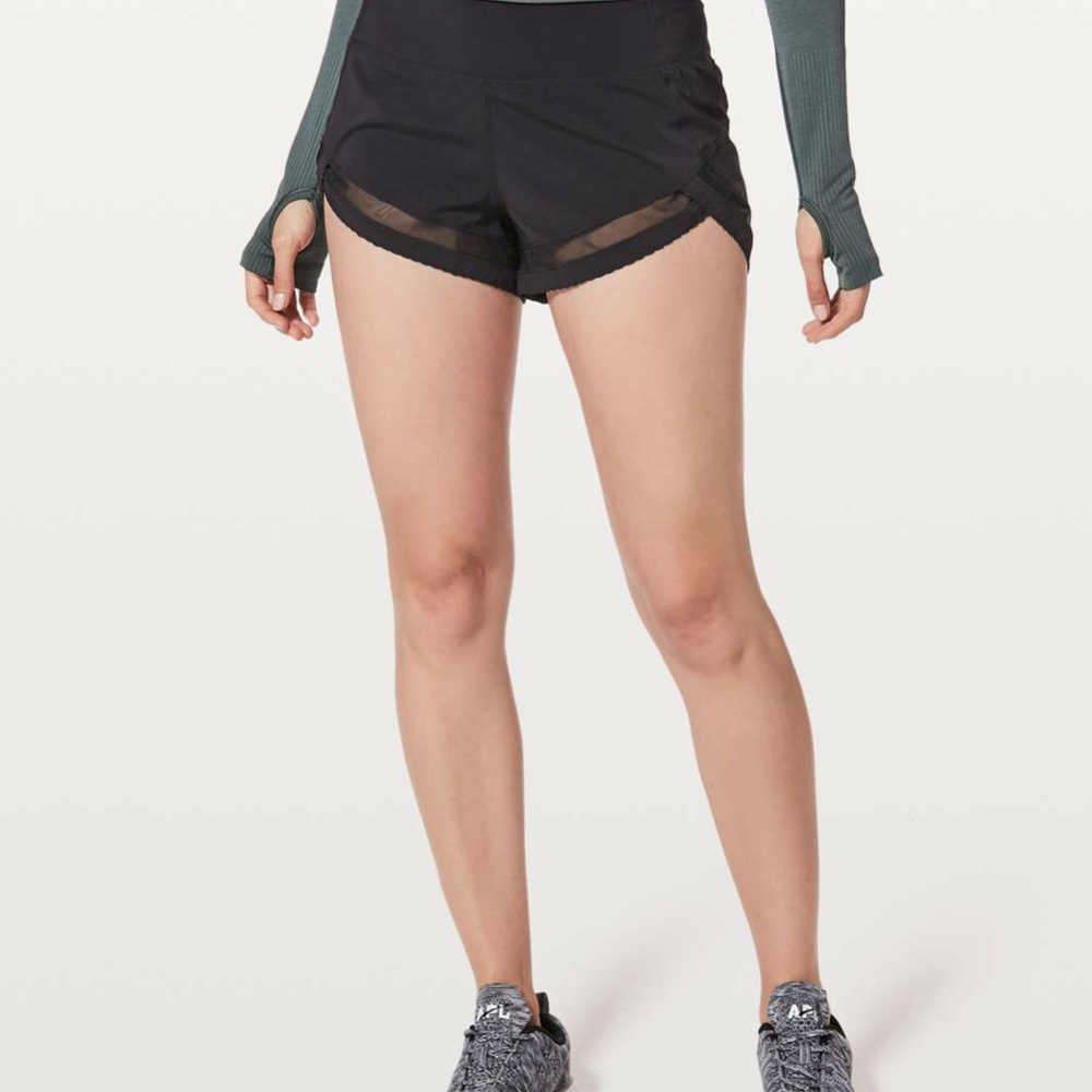 SOLD Lululemon Time To Sweat Black Short - Picture 2 of 8